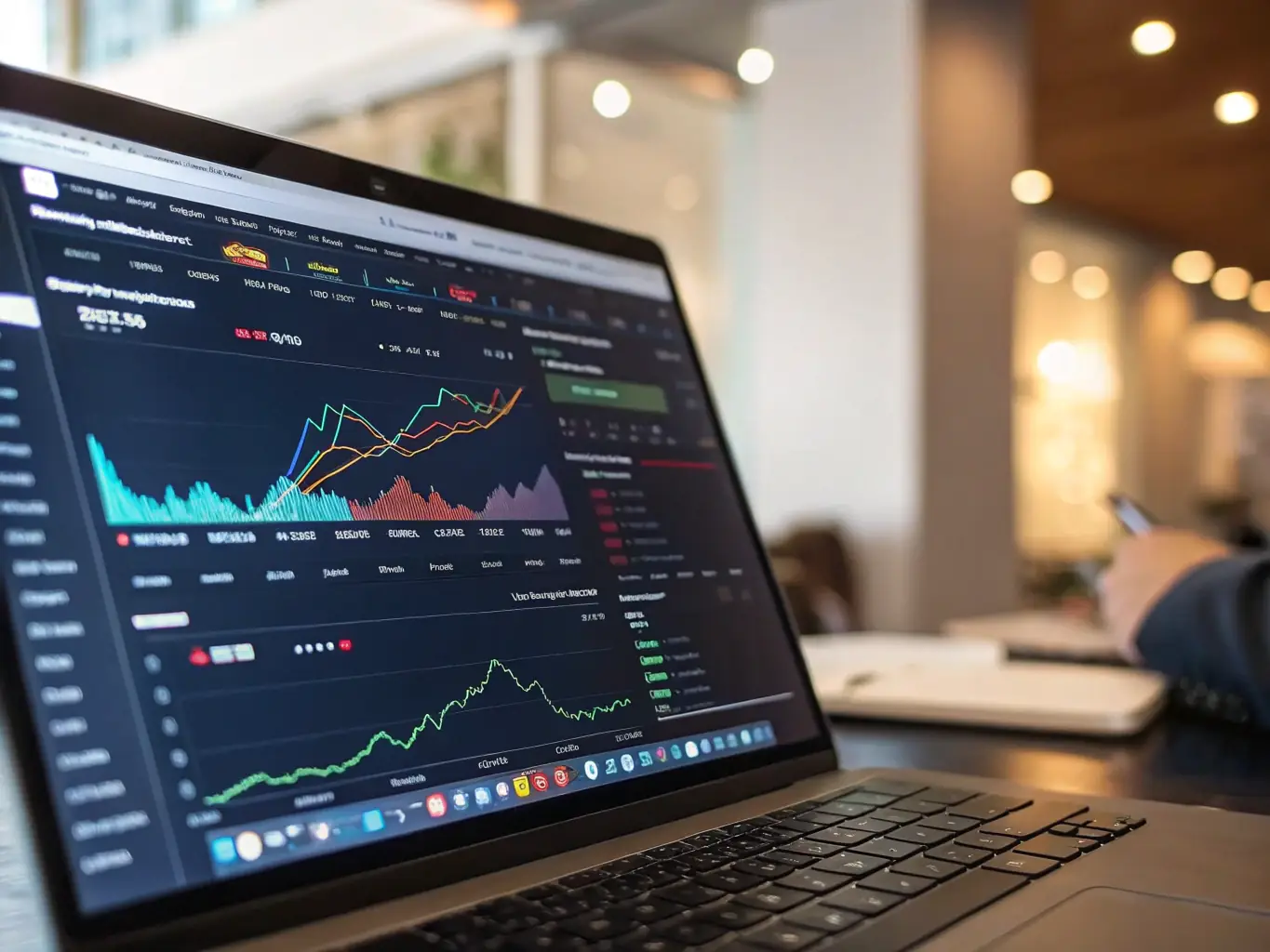 An image illustrating a secure online banking portal with various financial tools and resources, highlighting NMI's commitment to digital security and customer support.