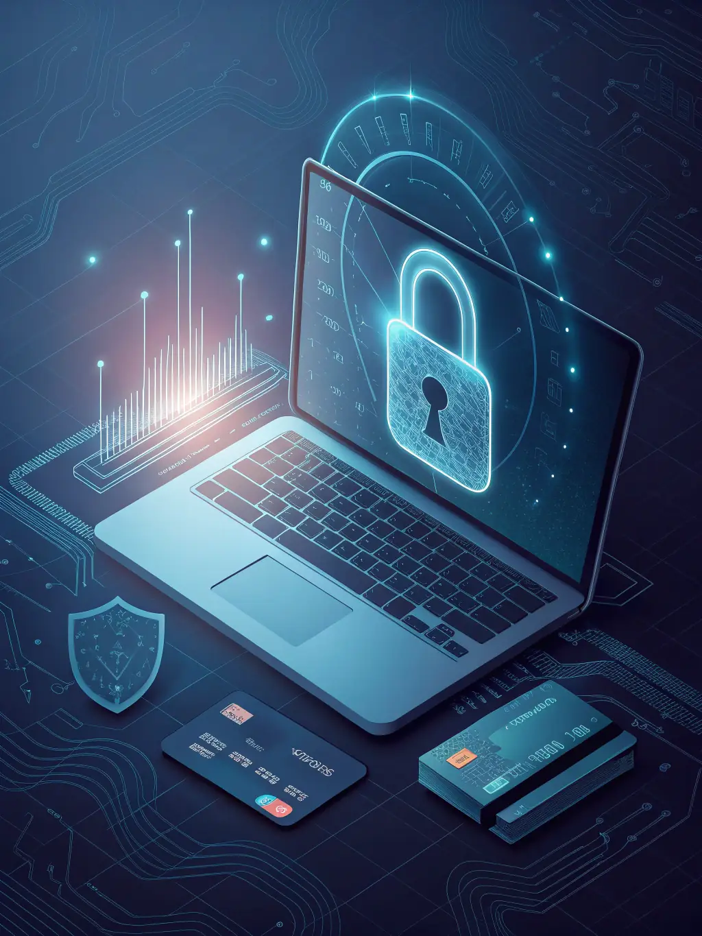 A secure online payment gateway interface, highlighting encryption and fraud prevention measures.