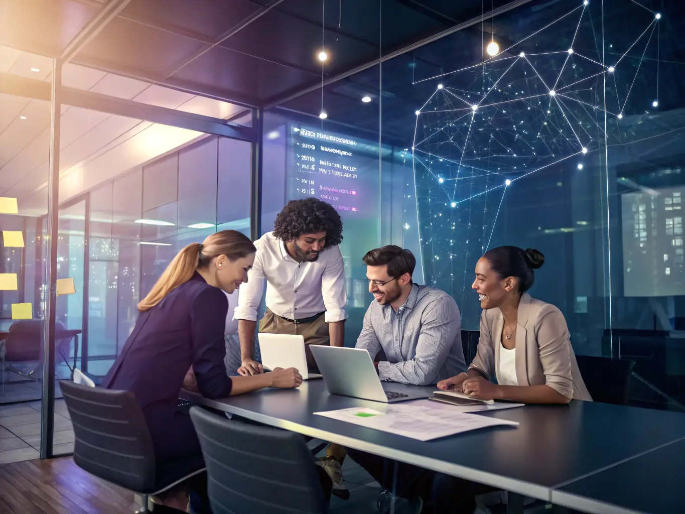 A collaborative team environment representing PaymentTech, showcasing their expertise in financial technology and their commitment to providing reliable payment solutions.